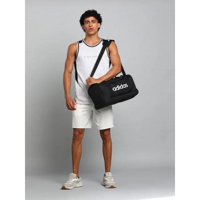 ADIDAS LINEAR DUFFEL S 黑色 旅行包 側背包 手提包 健身包-細節圖6