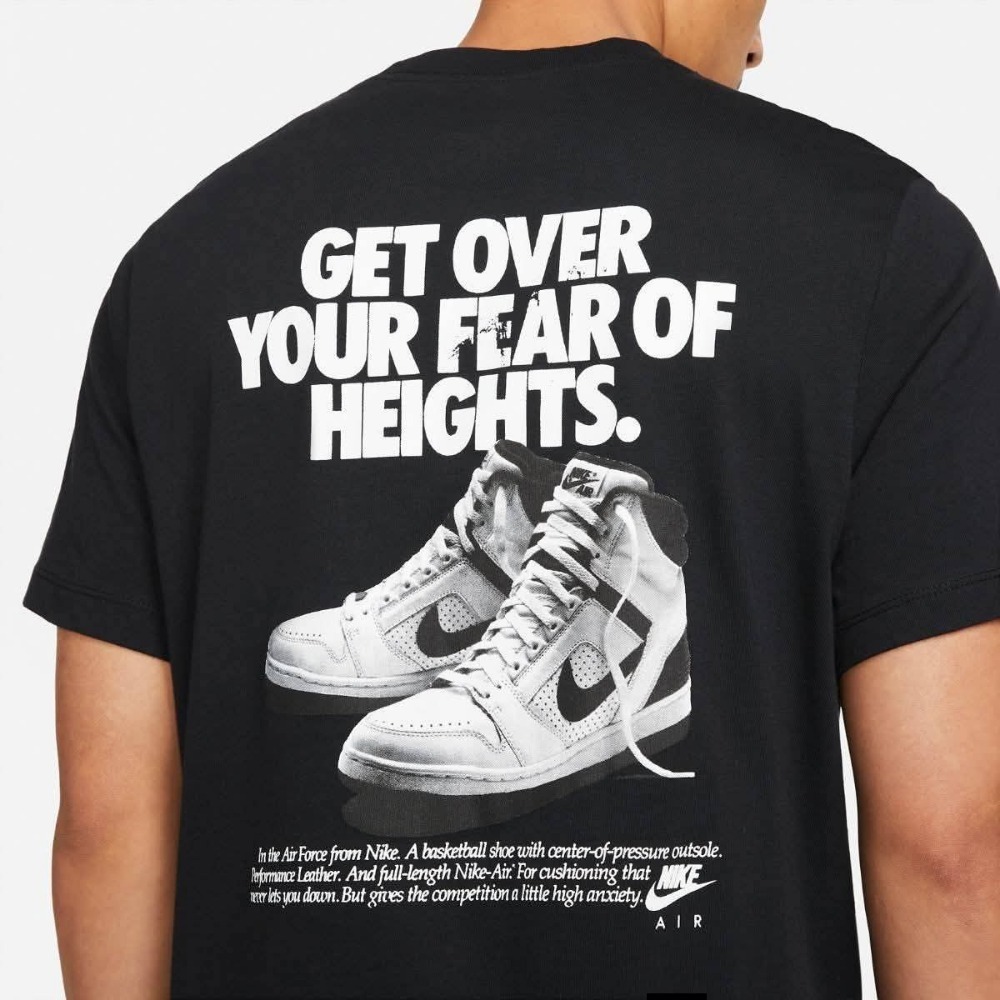 男子 NIKE NSW TEE NIKE AIR GX 黑色 棉質 短袖上衣 定價1180-細節圖7