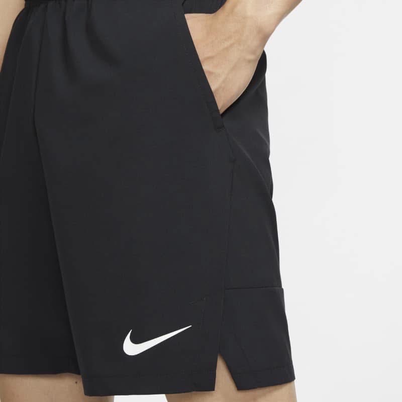 男子 NIKE DRY-FIT FLEX 黑色 透氣 排汗 運動 訓練短褲-細節圖3
