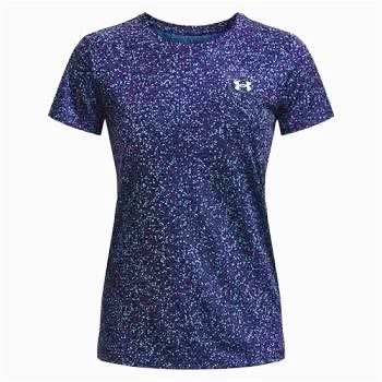 女款 UA TECH 短袖上衣 藍色 1370947-468-細節圖6