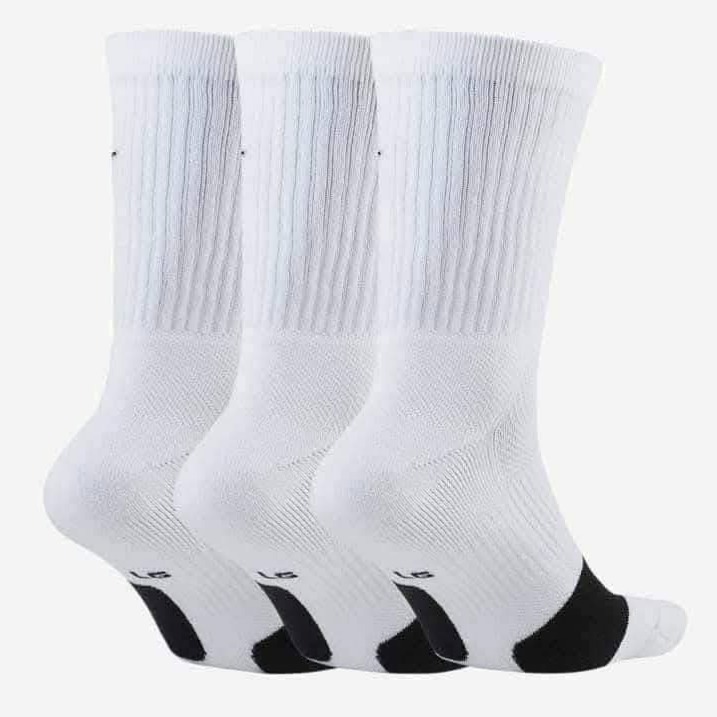 NIKE ELITE EVERYDAY CREW 白色 厚底 約到小腿肚 菁英籃球襪 三雙一組 定價650-細節圖2