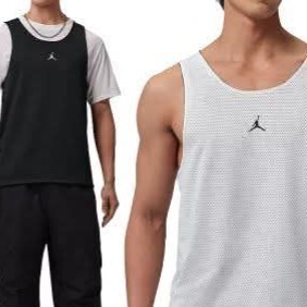 男子 Jordan Sport Reversible Jersey 黑白 雙面穿 小飛人Logo 吸濕排汗 籃球背心