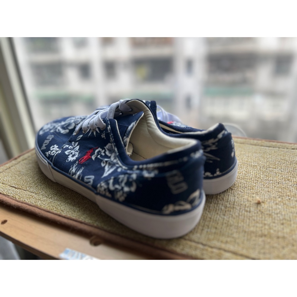 us15  Polo Ralph Lauren 帆布鞋青花瓷配色 全新未穿 原盒損壞-細節圖3