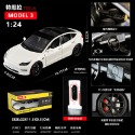 【現貨】模型車 Model 3 特斯拉 Tesla Model 聲光 迴力車 1:24 合金模型 電動車-規格圖6