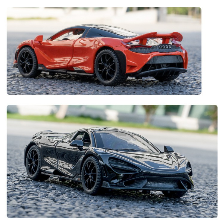 【現貨】模型車 麥拉倫 McLaren 765LT V8 720S聲光 迴力車 1:32 合金模型 超跑-細節圖11