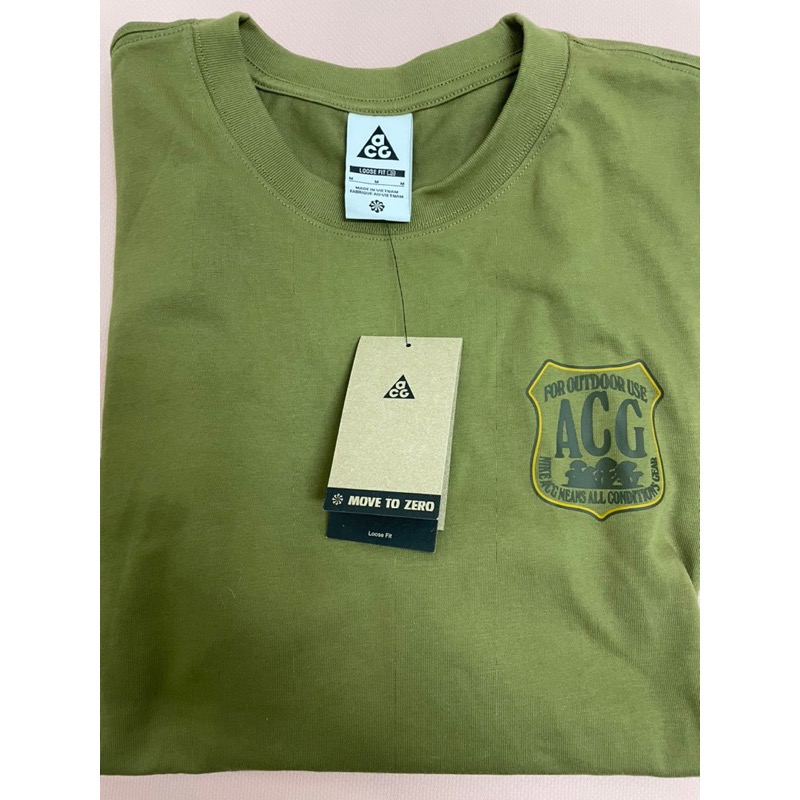 Nike ACG 全新厚版短袖 logo size XS-細節圖2