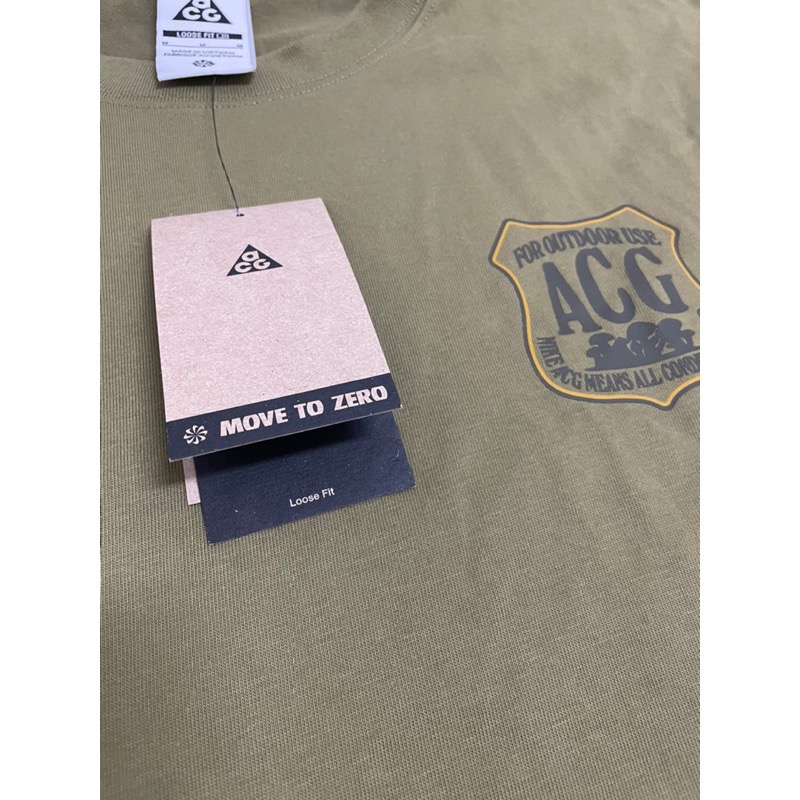 Nike ACG 全新厚版短袖 logo size XS-細節圖4