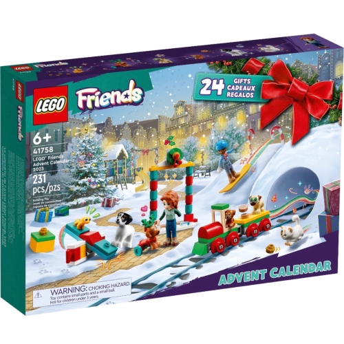 全新未拆 現貨 正版 LEGO 41758 freinds系列 2023年 耶誕倒數月曆 降臨曆 聖誕月曆