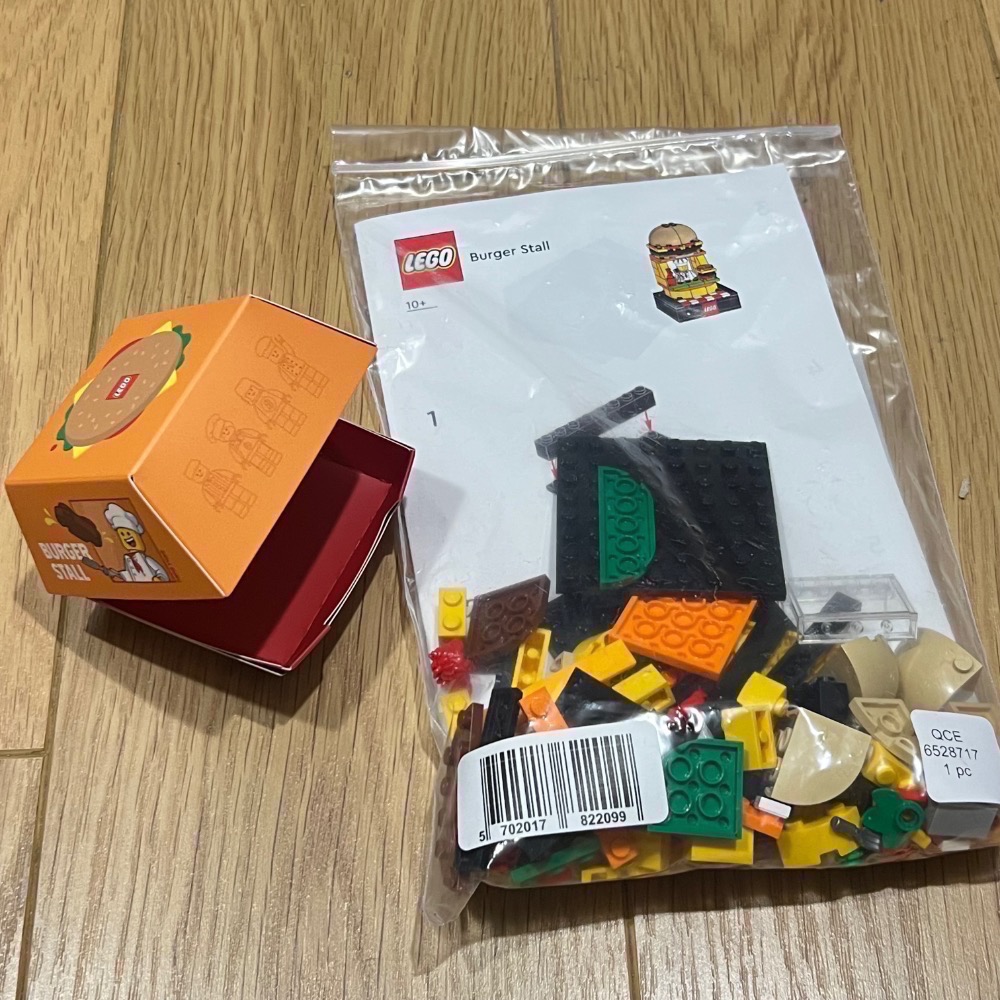 全新未拆 現貨 正版 LEGO 美味漢堡攤 限定美食攤販套組-細節圖3