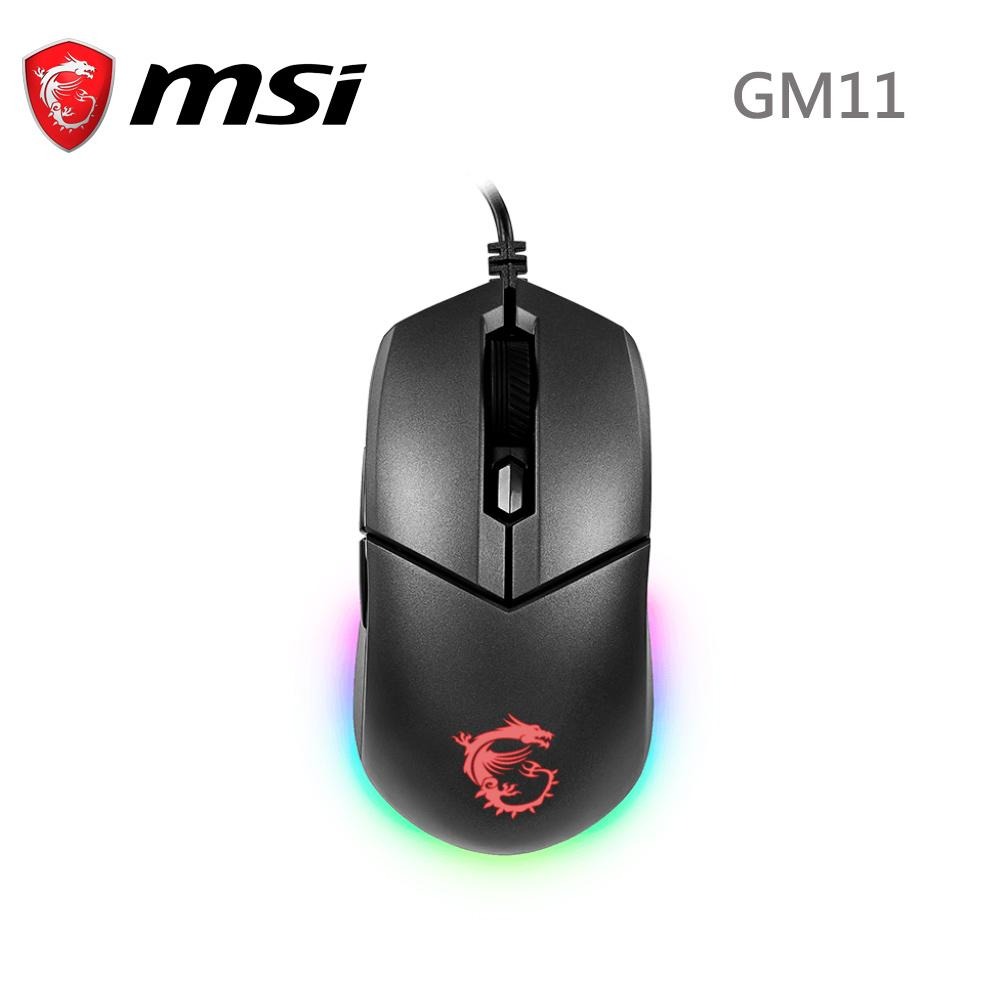 MSI 微星 Clutch GM11 電競滑鼠 光學滑鼠 對稱式滑鼠 DPI鍵 有線滑鼠-細節圖2