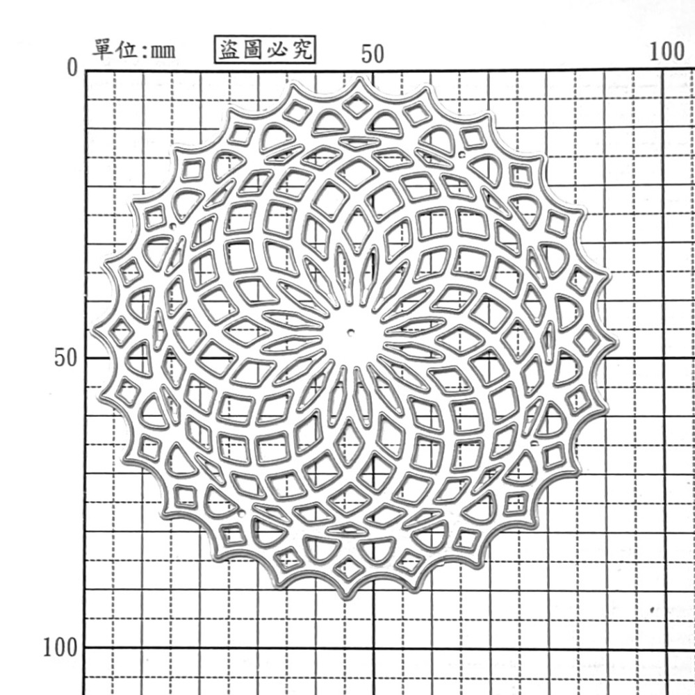 [CT987]《絢麗圓花》DIY相冊卡片製作工具切割模板切割刀模 TBABB-細節圖4