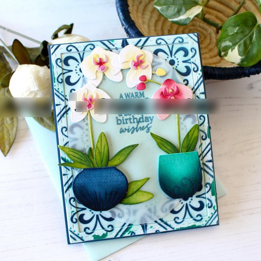 [CT986]《花朵盆栽》DIY相冊卡片製作工具切割模板切割刀模 TB0HH-細節圖4