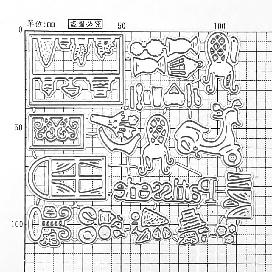 [CT954]《房間裝飾》DIY相冊卡片製作工具切割模板切割刀模 TB0CB-細節圖7