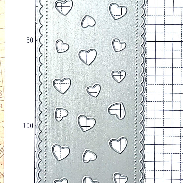 [CT952]《愛心花邊條》DIY相冊卡片製作工具切割模板切割刀模 TB0CB-細節圖5