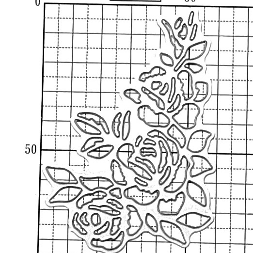 [CT946]《玫瑰裝飾邊角》DIY相冊卡片製作工具切割模板切割刀模 TB0CH-細節圖3