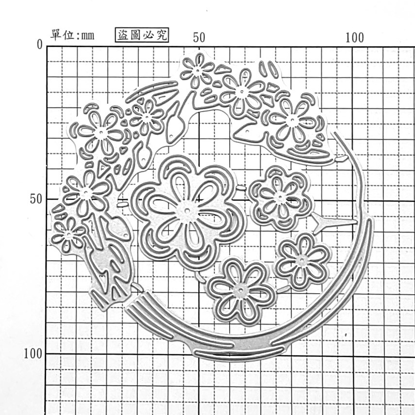 [CT945]《花邊框架》DIY相冊卡片製作工具切割模板切割刀模 TB0CH-細節圖3