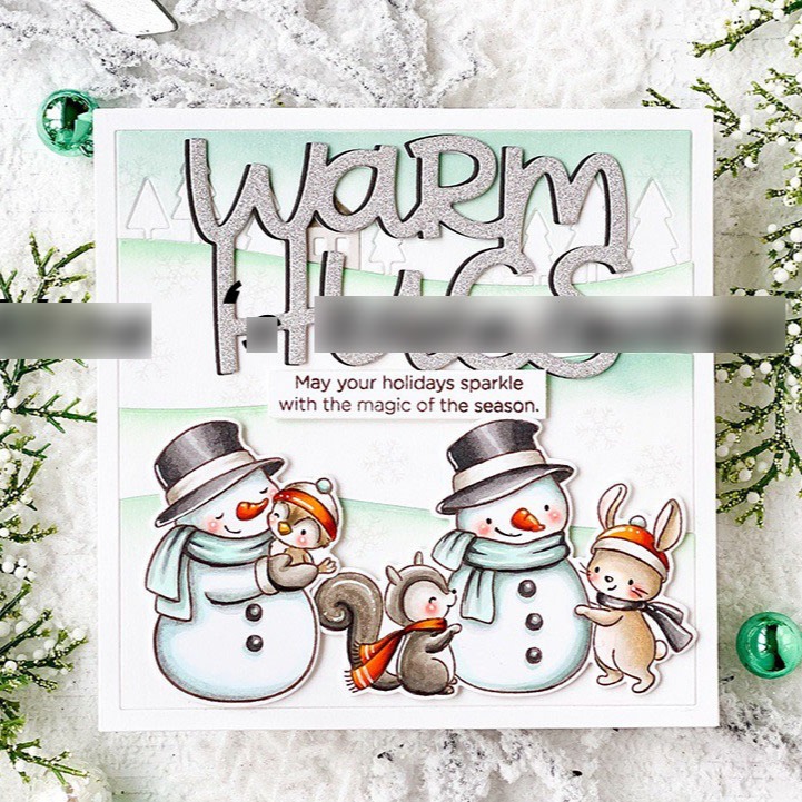 [CT940]《Warm Hugs》DIY相冊卡片製作工具切割模板切割刀模 TB00G-細節圖4