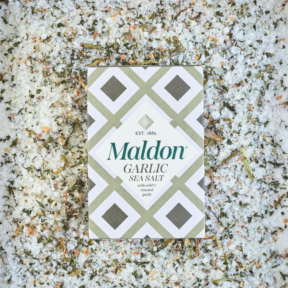 【老街烘焙坊】英國🇬🇧馬爾頓香蒜海鹽 100公克 / MALDON GARLIC SEA SALT FLAKES-細節圖3