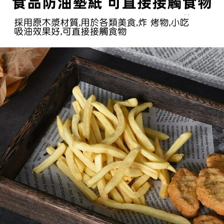 💕快速出貨 免運💕食物油炸紙墊 吸油墊紙 吸油紙 三明治包裝紙 炸雞薯條防油紙 烘焙食品油紙 烘焙紙 台灣出貨-細節圖2