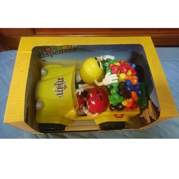 M&M＇s 巧克力 公仔 老爺車糖果機-細節圖2