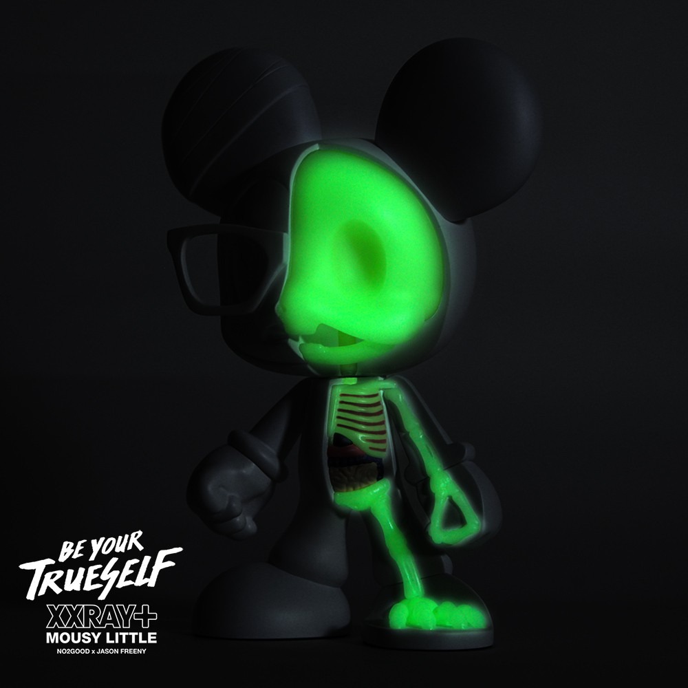 STAYREAL TTF 限量販售 不二良 白色夜光版  No2Good X Jason Freeny 解剖鼠小小公仔-細節圖2