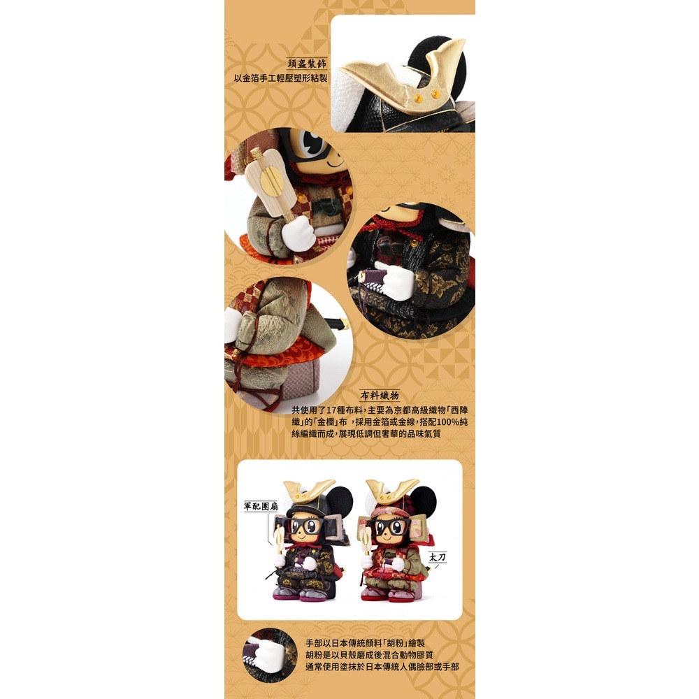 全球限量470隻，五月天不二良限量 STAYREAL  柿沼東光x武士鼠 鼠小小 公仔-細節圖6
