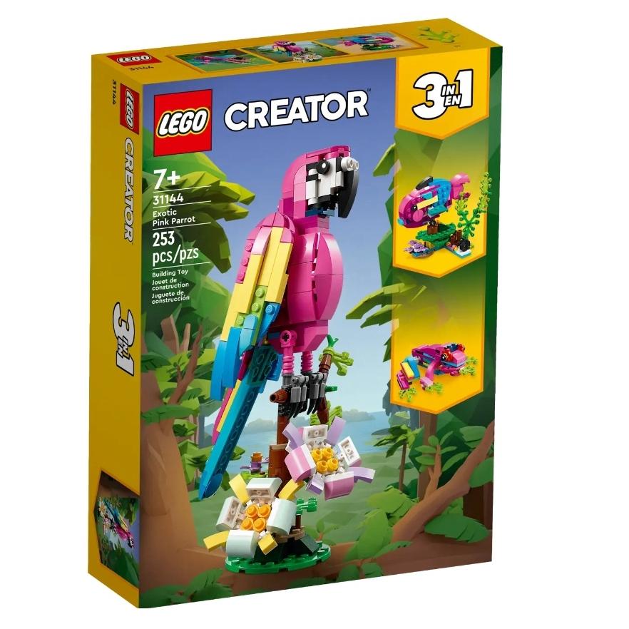 【磚星球】樂高 LEGO 31144 創意三合一系列 異國粉紅鸚鵡 Exotic Pink Parrot-細節圖2