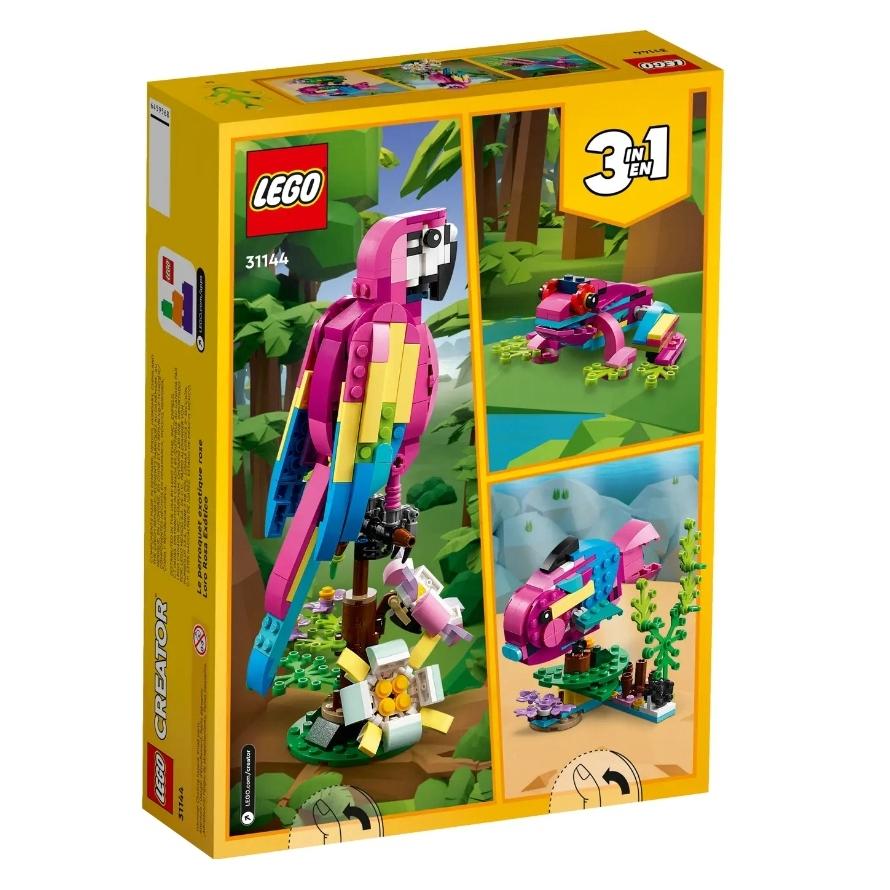 【磚星球】樂高 LEGO 31144 創意三合一系列 異國粉紅鸚鵡 Exotic Pink Parrot-細節圖6