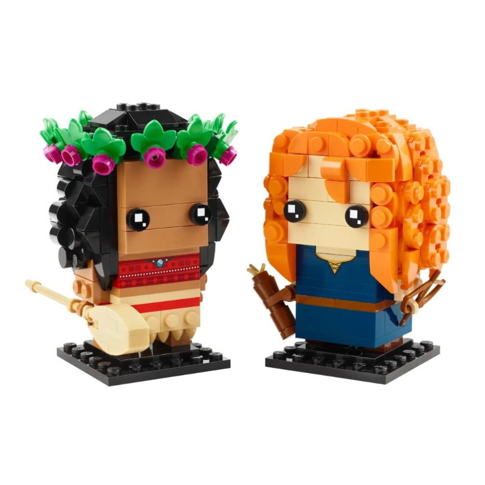 【磚星球】樂高 LEGO 40621 大頭系列 莫娜與梅莉達 Moana & Merida-細節圖3