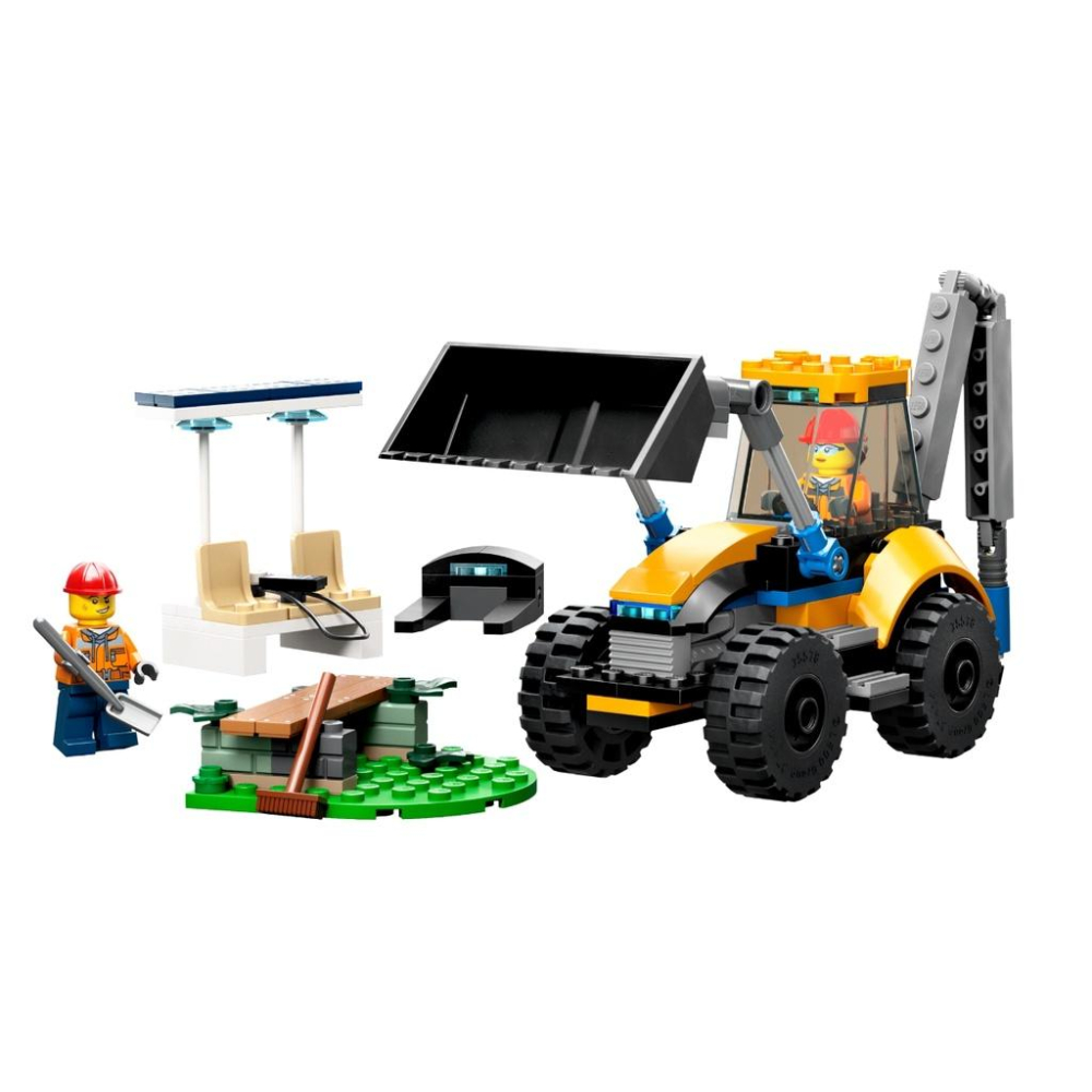 【磚星球】樂高 LEGO 60385 城市系列 工程挖土機 Construction Digger-細節圖3