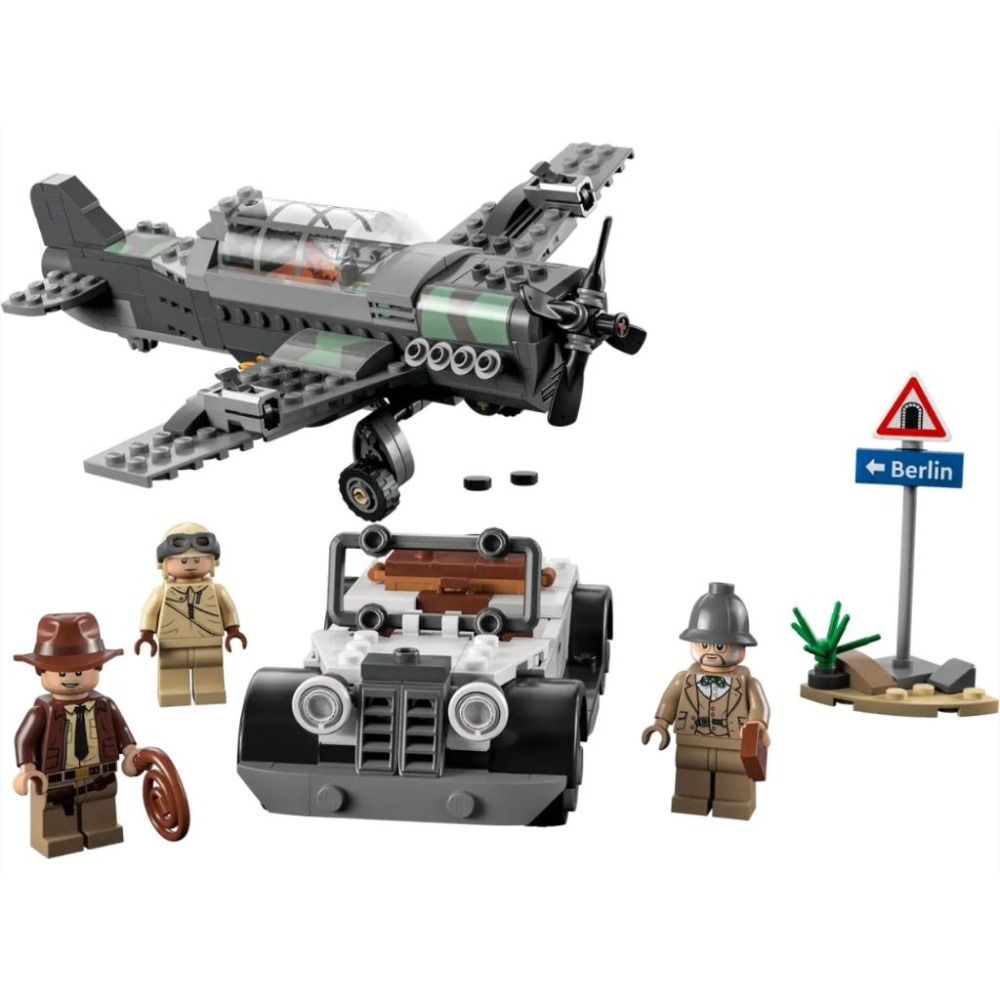 【磚星球】樂高 LEGO 77012 法櫃奇兵 戰鬥機追逐 Fighter Plane Chase-細節圖3
