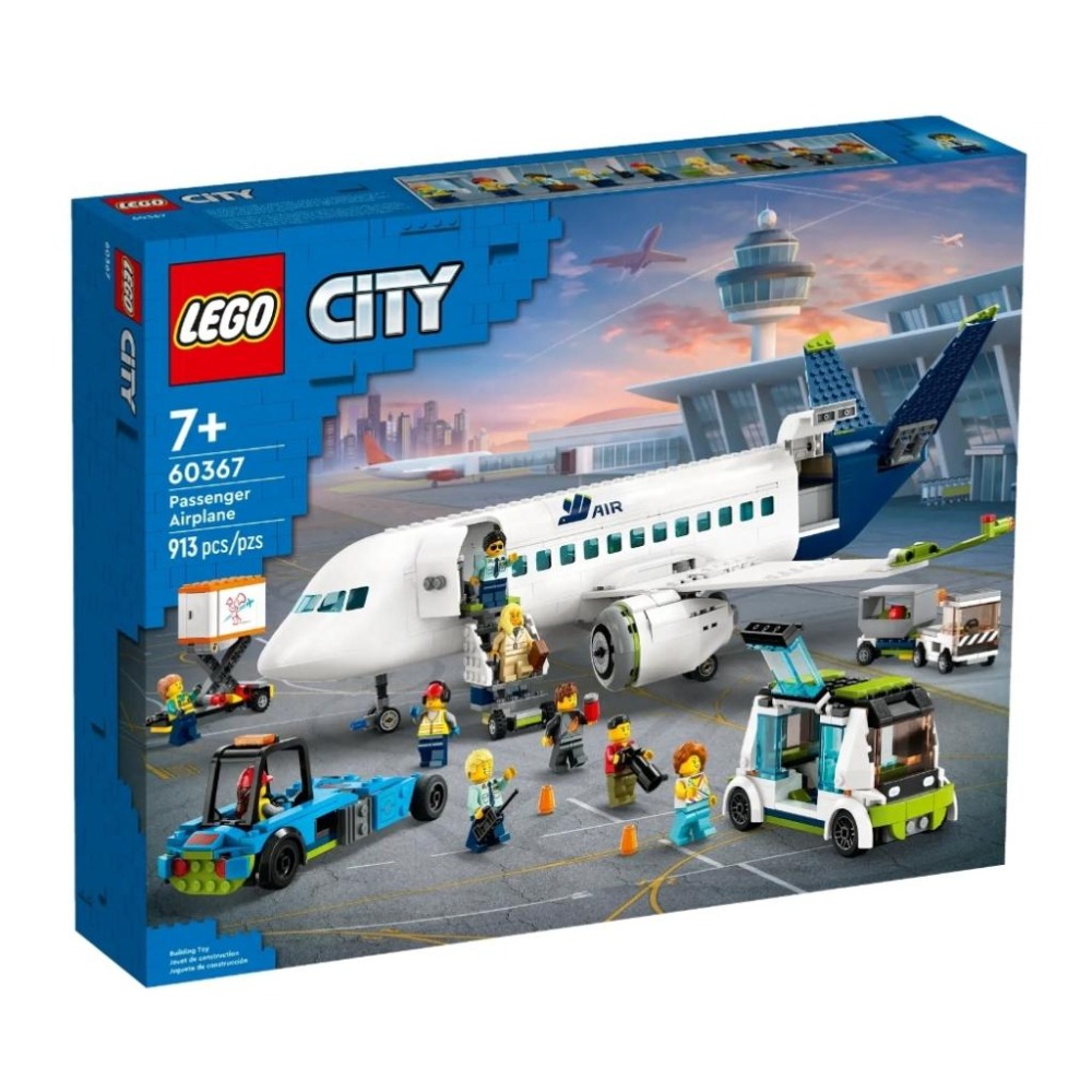 【磚星球】樂高 LEGO 60367 城市系列 客機 Passenger Airplane-細節圖2