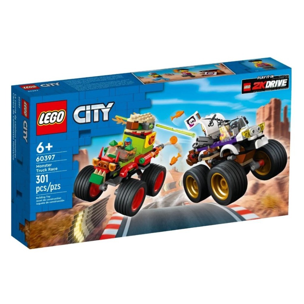 【磚星球】樂高 LEGO 60397 城市系列 怪獸卡車大賽 Monster Truck Race-細節圖4