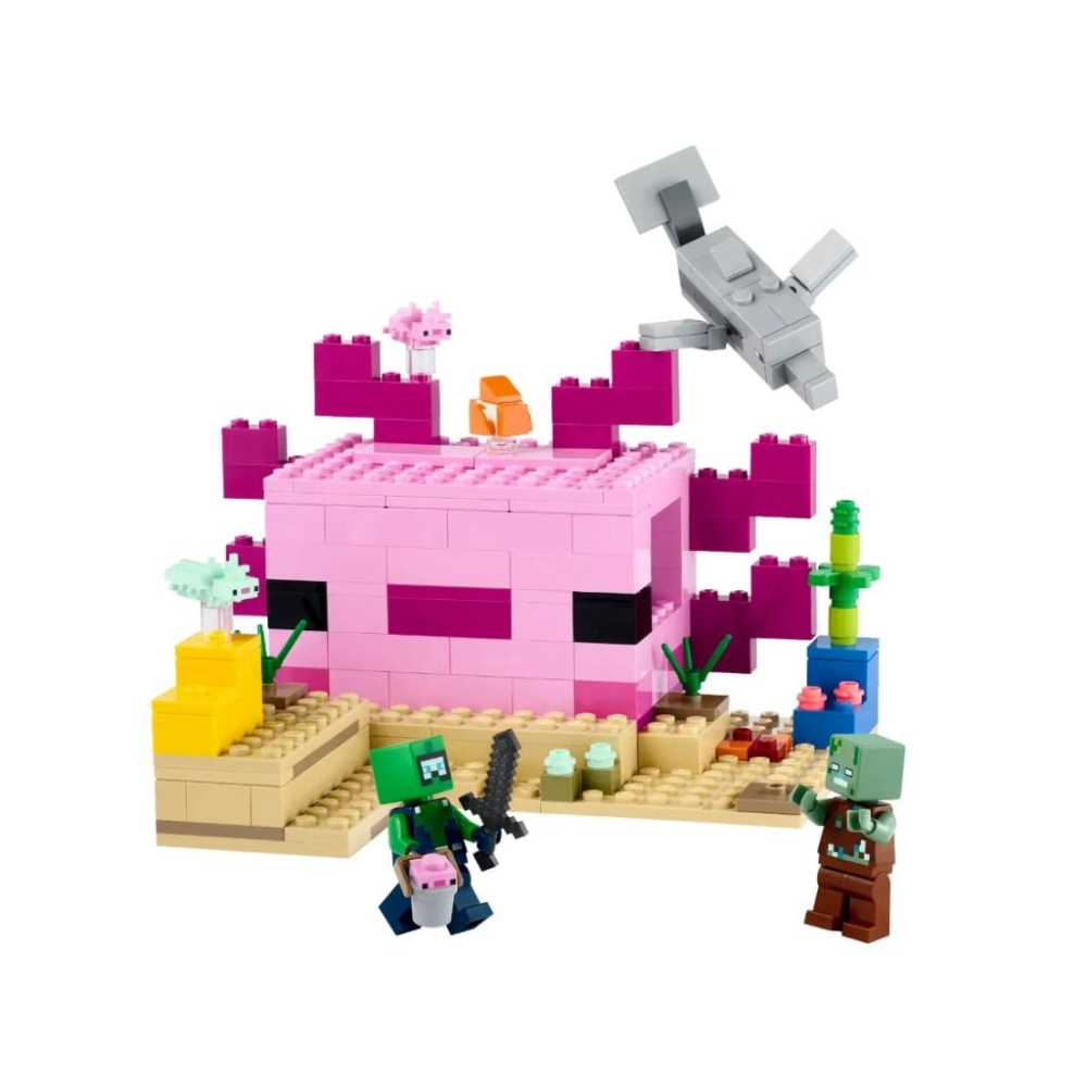 【磚星球】樂高 LEGO 21247 當個創世神 蠑螈屋 The Axolotl House-細節圖3