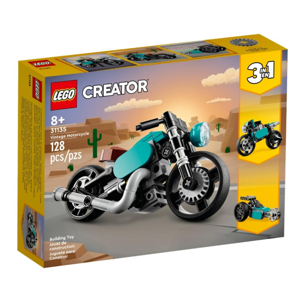 【磚星球】樂高 LEGO 31135 創意三合一系列 復古摩托車 Vintage Motorcycle-細節圖2