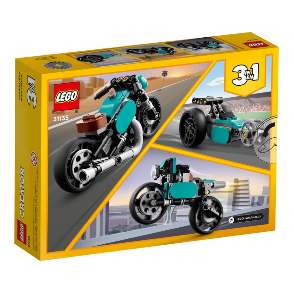 【磚星球】樂高 LEGO 31135 創意三合一系列 復古摩托車 Vintage Motorcycle-細節圖6