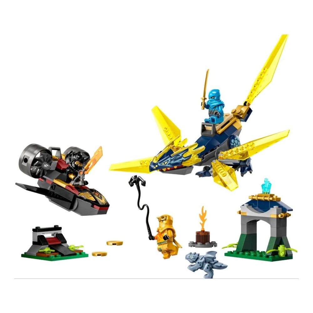 【磚星球】樂高 LEGO 71798 旋風忍者 赤蘭與亞林的幼龍大戰 Nya& Arin＇s Dragon Battle-細節圖3