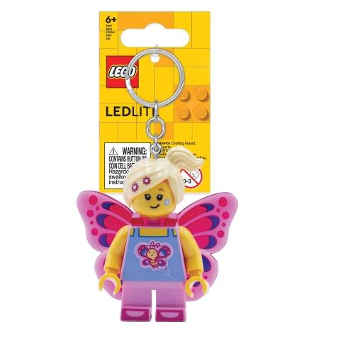 【磚星球】樂高 LEGO LED 鑰匙圈 KE171 蝴蝶女孩-細節圖2