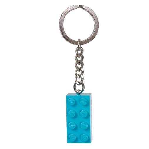 【磚星球】樂高 LEGO 853380 天藍色 鑰匙圈-細節圖2