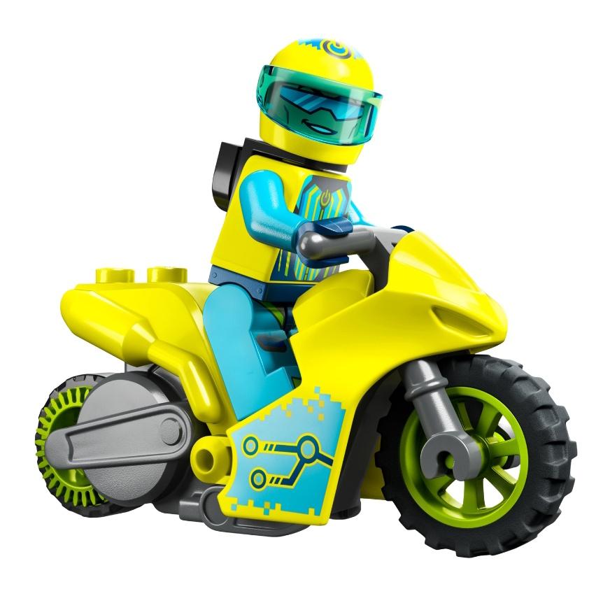 【磚星球】樂高 LEGO 60358 城市系列 網路特技摩托車 Cyber Stunt Bike-細節圖3