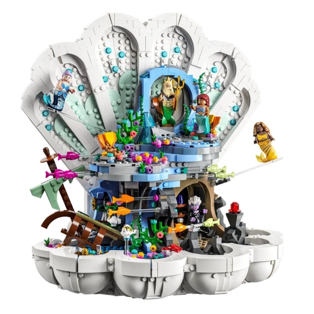 【磚星球】樂高 LEGO 43225 迪士尼系列 小美人魚貝殼宮殿 The Little Mermaid-細節圖3