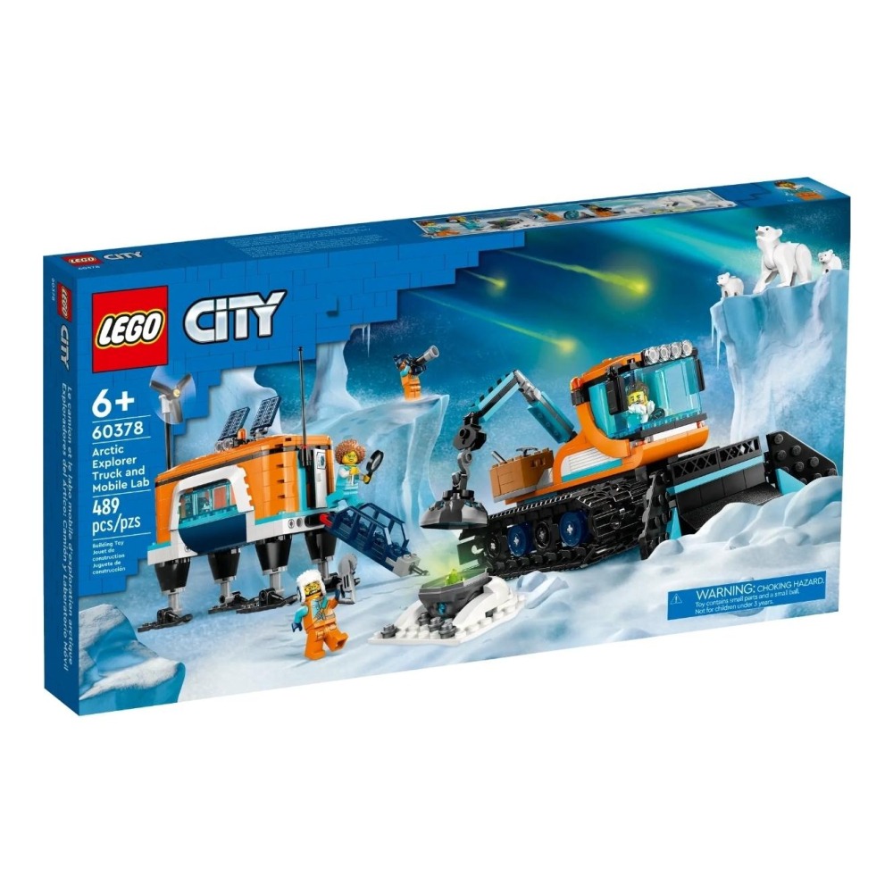 【磚星球】樂高 LEGO 60378 城市系列 北極探險家卡車和行動實驗室 Arctic Truck and Lab-細節圖2