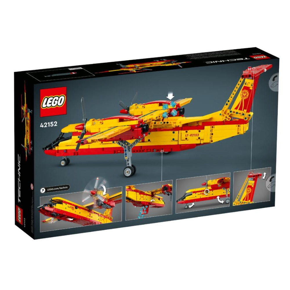 【磚星球】樂高 LEGO 42152 動力科技 消防飛機 Firefighter Aircraft-細節圖4