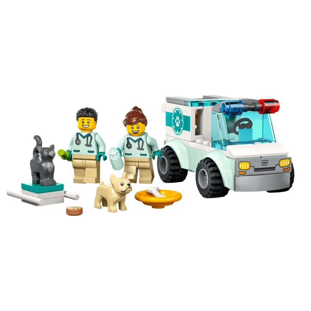 【磚星球】樂高 LEGO 60382 城市系列 獸醫廂型車救援 Vet Van Rescue-細節圖3