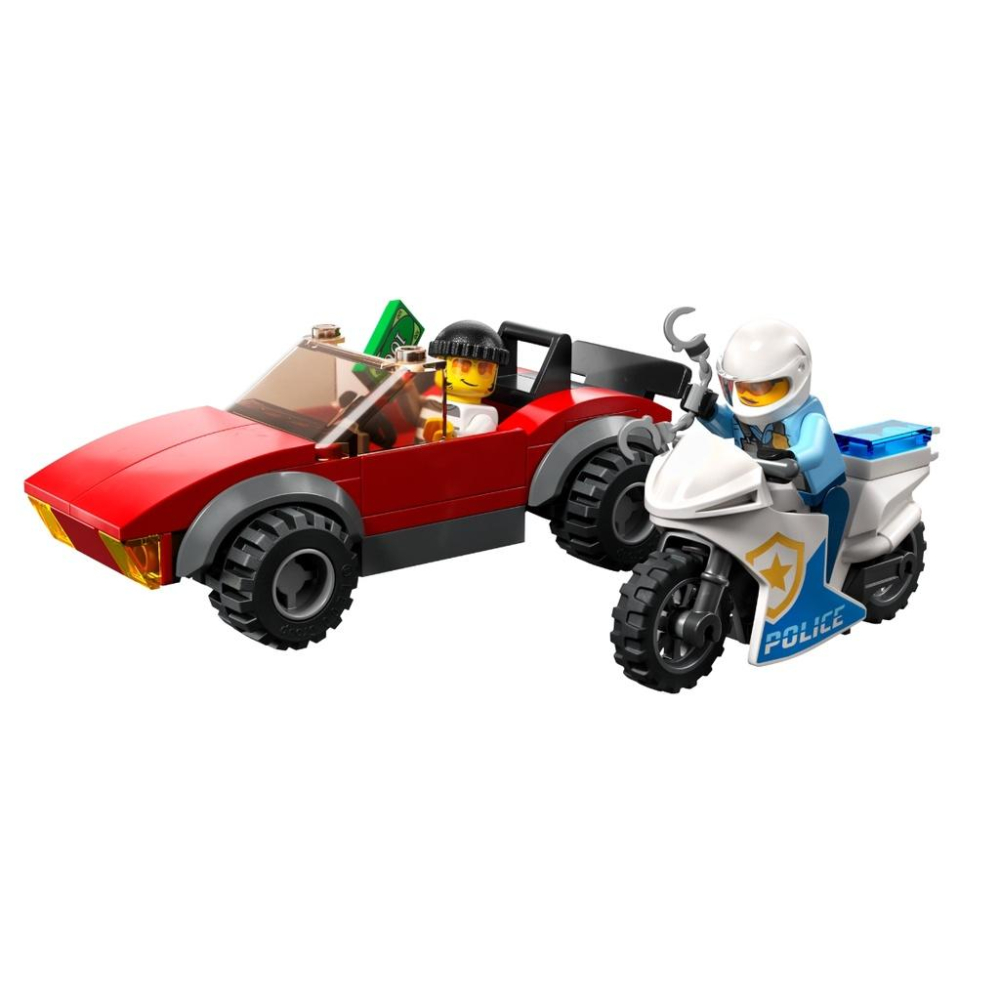 【磚星球】樂高 LEGO 60392 城市系列 警察摩托車飛車追逐 Police Bike Car Chase-細節圖3