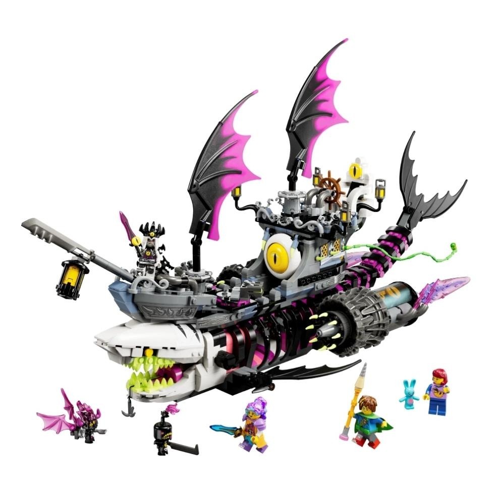 【磚星球】樂高 LEGO 71469 夢工廠系列 惡夢鯊魚船 Nightmare Shark Ship-細節圖3