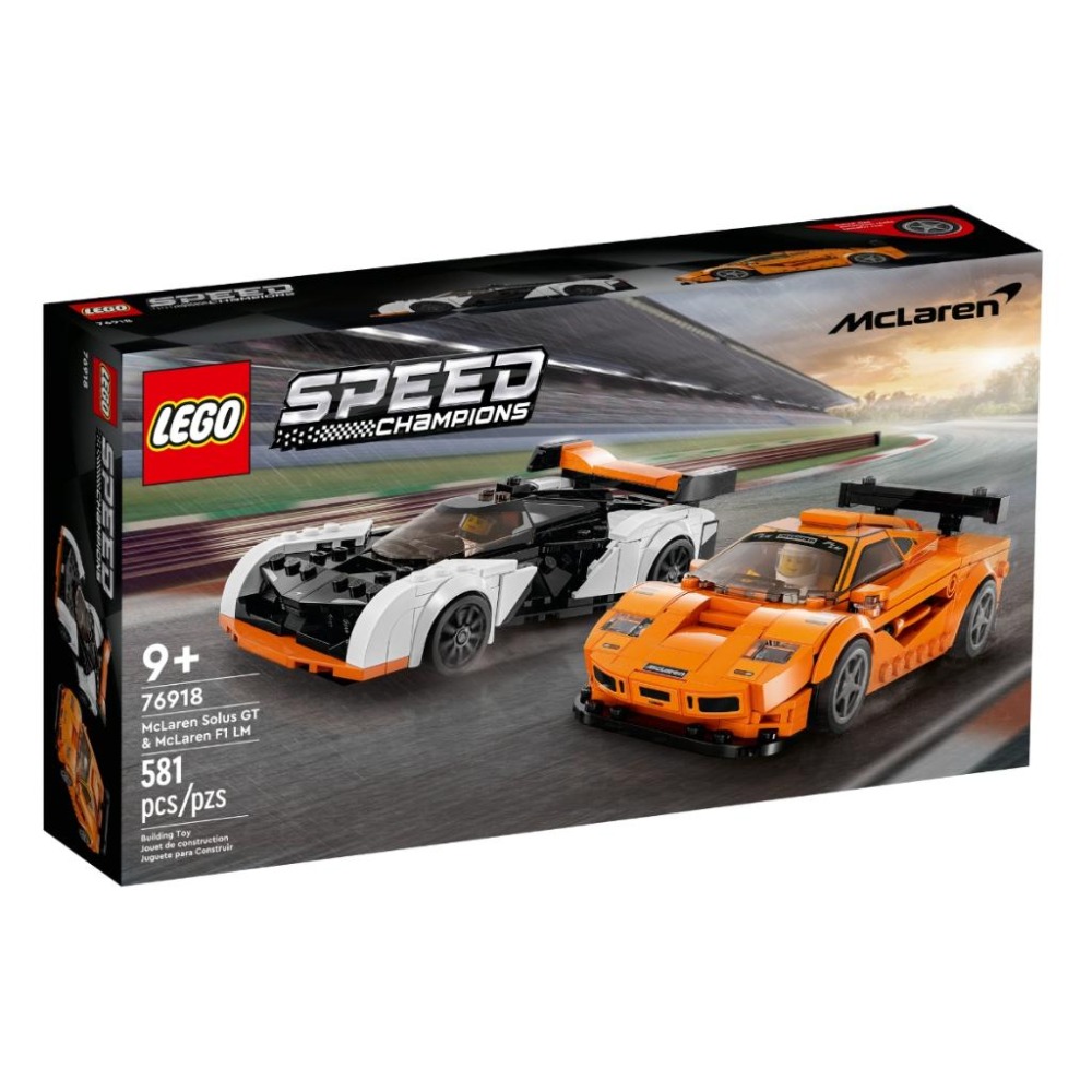 【磚星球】樂高 LEGO 76918 Speed系列 McLaren Solus GT & McLaren F1 LM-細節圖2