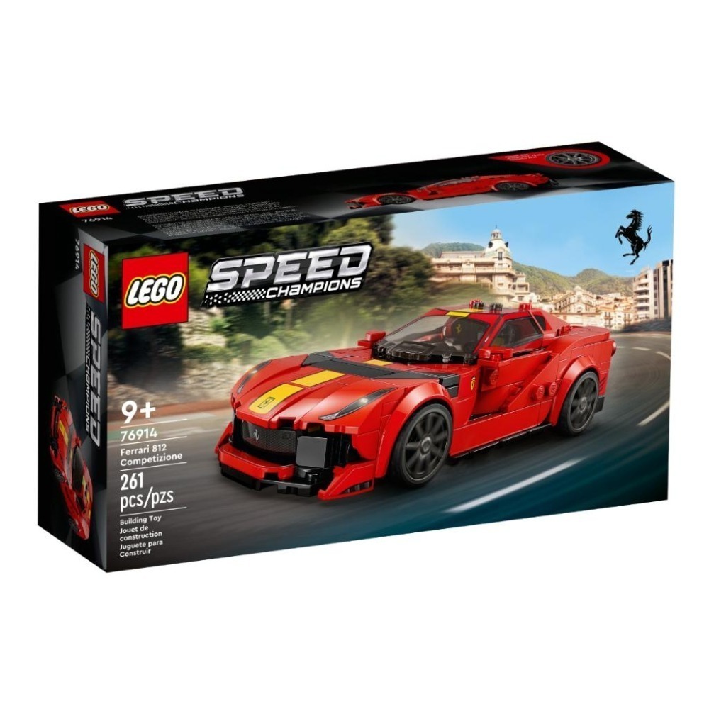 【磚星球】樂高 LEGO 76914 Speed系列 法拉利812 Competizione-細節圖2