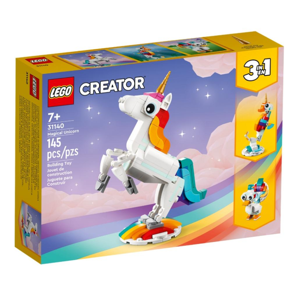 【磚星球】樂高 LEGO 31140 創意三合一系列 魔幻獨角獸 Magical Unicorn-細節圖2