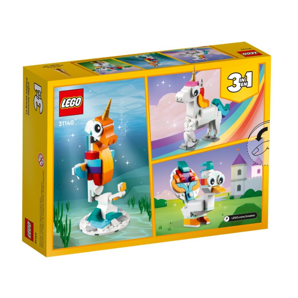 【磚星球】樂高 LEGO 31140 創意三合一系列 魔幻獨角獸 Magical Unicorn-細節圖6